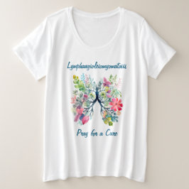 リンパ管平滑筋腫症LAMプラスサイズTシャツ プラスサイズTシャツ