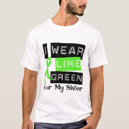 リンパ腫のライムグリーンのリボンの姉妹 Tシャツ