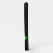 リンパ腫のライムグリーンのリボン3 Case-Mate iPhoneケース (裏面/左)