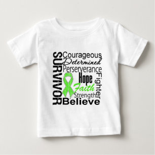 リンパ腫の生存者のコラージュ ベビーTシャツ