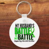 リンパ腫の私の戦いは1人の夫 キーホルダー (正面)