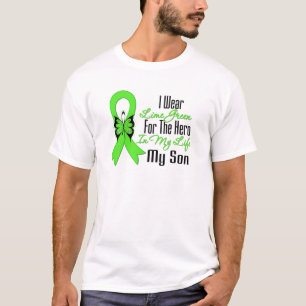 リンパ腫の蟹座のリボン私の英雄私の息子 Tシャツ