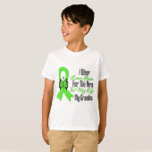 リンパ腫の蟹座のリボン私の英雄私の祖母 Tシャツ (正面フル)