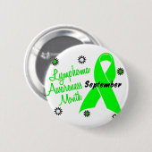 リンパ腫の認識度月によっては1つが開花します 缶バッジ (正面&裏面)