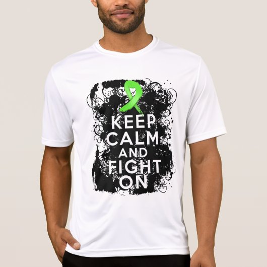 リンパ腫は平静を保ち、戦います Tシャツ (正面)
