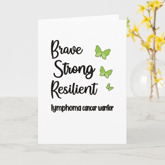 リンパ腫ウォリアーホジキンリンパ腫がんを克服した人 カード (黄色い花)