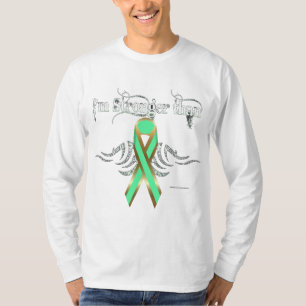 リンパ腫メンズ長袖シャツ Tシャツ