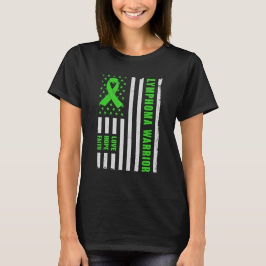 リンパ腫戦士リンパ腫認識度 Tシャツ (正面)