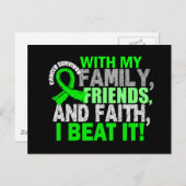 リンパ腫生存者家族友達信仰 ポストカード (正面/裏面)