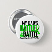 リンパ腫私の戦い余りに1人のパパ 缶バッジ (正面&裏面)