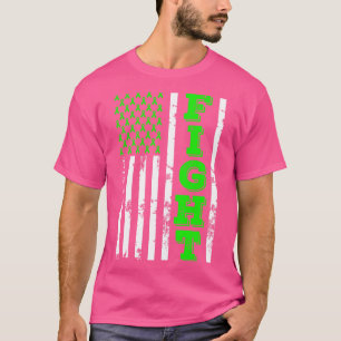 リンパ腫認識度が米国国旗と闘う7月4日 Tシャツ