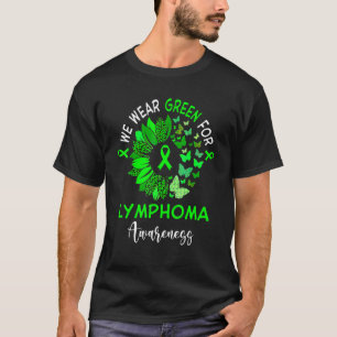 リンパ腫認識度ヒョウひまわり Tシャツ