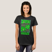リンパ腫認識度ボホグリーン花 Tシャツ (正面フル)