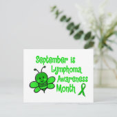 リンパ腫認識度月蜜蜂1.3 ポストカード (スタンド正面)