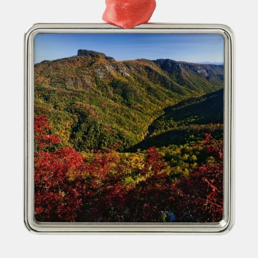リンビル·ゴージの秋の景色はよく メタルオーナメント (正面)