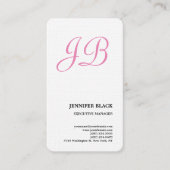 リンフェミニンンモノグラムのミニマモダンリスト 名刺 (正面)