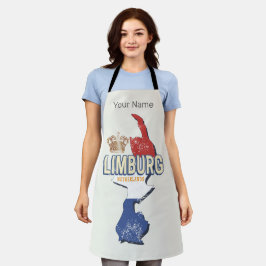 リンブルグオランダマップオランダヴィンテージ土産 エプロン