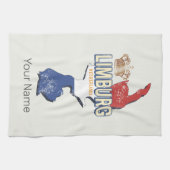 リンブルグオランダマップオランダヴィンテージ土産 キッチンタオル (横)