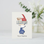 リンブルグオランダマップオランダヴィンテージ土産 シーズンポストカード (スタンド正面)