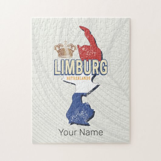 リンブルグオランダマップオランダヴィンテージ土産 ジグソーパズル (縦)