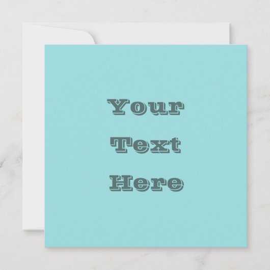 リンペットシェルブルーグリーン春シーズンカ無地のラー カード (正面)