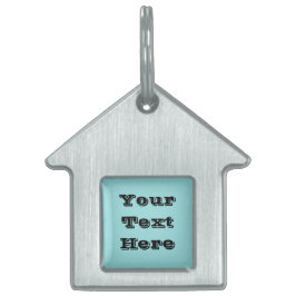 リンペットシェルブルーグリーン春シーズンカ無地のラー ペットネームタグ