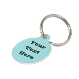 リンペットシェルブルーグリーン春シーズンカ無地のラー ペット　ネームタグ