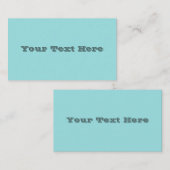 リンペットシェルブルーグリーン春シーズンカ無地のラー 名刺 (正面/裏面)