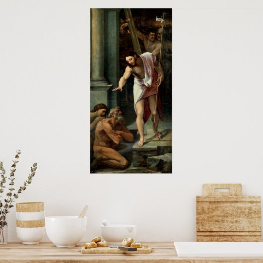 リンボへのキリストの降下, c.1532 ポスター (キッチン)