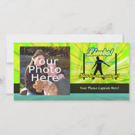 リンボカラフルネオンパーティー写真カード