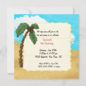 リンボルアウ（ハワイ式宴会）誕生日パーティー 招待状 (裏面)