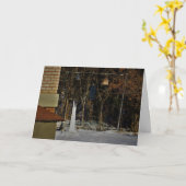 「リンボーの住まい」クリスマスカード カード (黄色い花)