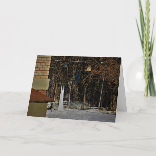 「リンボーの住まい」クリスマスカード カード (正面)