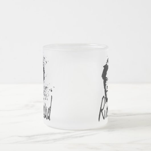 リンボーポートレート2xマグカップ フロストグラスマグカップ (中央)