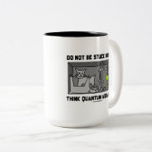 リンボー界で考えます量子力学を付けられないで下さい ツートーンマグカップ (正面右)