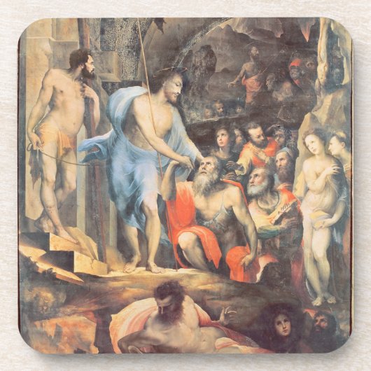 リンボー界、c.1530-35 (パネル)のキリスト コースター (正面)