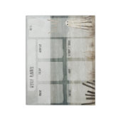 リンボ幽霊週間プランナーメモ帳 ノートパッド (回転)