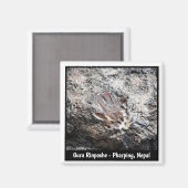 リンポチェの手インプリント、薬洞窟 – ネパール マグネット (正面/裏面)