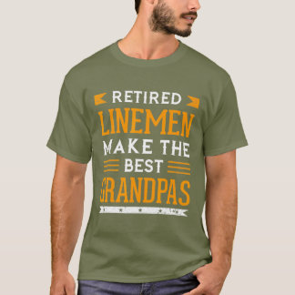 リンマングランドパ退職したギフトパワーポールラインメン Tシャツ