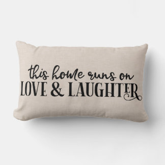 リンモダンフェイクンホーム引用文 ランバークッション