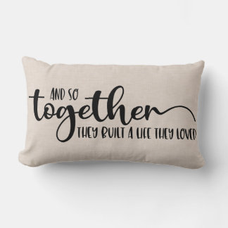 リンモダンフェイクン愛カップル引用文 ランバークッション