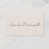 リンモダンンフェイクシグネチャースクリプト名 名刺 (正面)