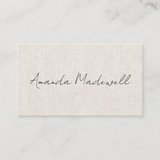 リンモダンンフェイクシグネチャースクリプト名 名刺 (正面)