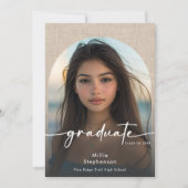 リンモダンンミニマル卒業発表 招待状 (正面)