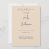 リンモダンンミニマル卒業発表 招待状 (裏面)