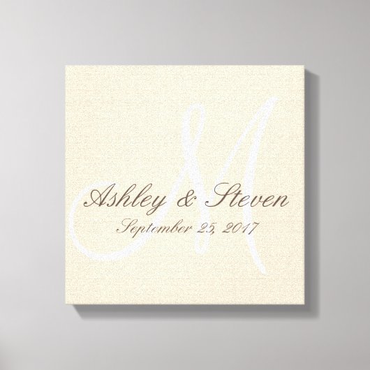 リンモダン素朴ン・モノグラム キャンバスプリント (正面)