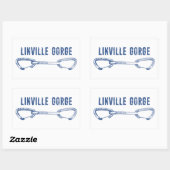 リンヴィルゴージェノースカロライナ登山クイックドロー 長方形シール (シート)