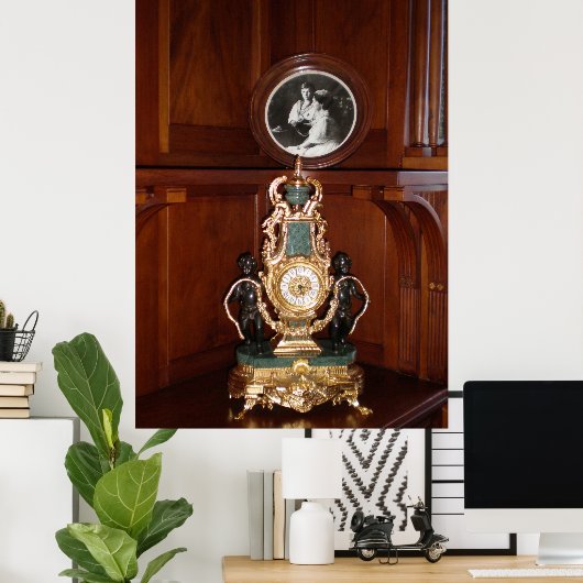 リヴァディア宮殿の王室の豪華な時計 ポスター (ホームオフィス)