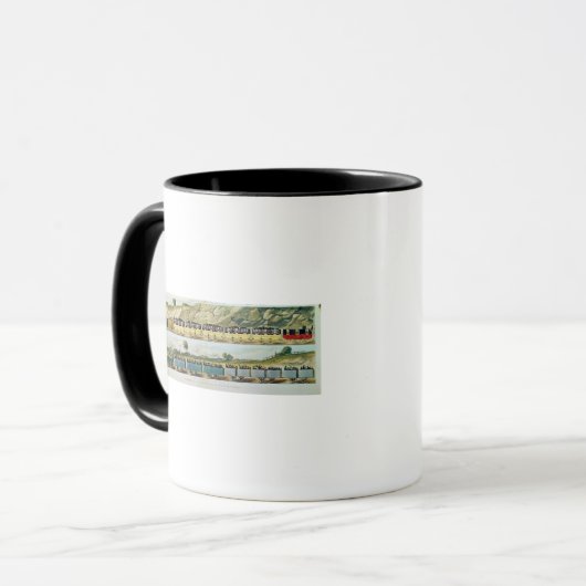 リヴァプールおよびマンチェスターの走行 マグカップ (正面左)