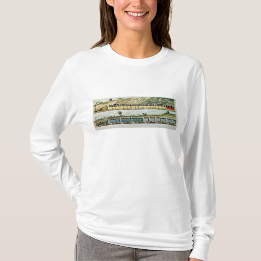 リヴァプールおよびマンチェスターの走行 Tシャツ (正面)